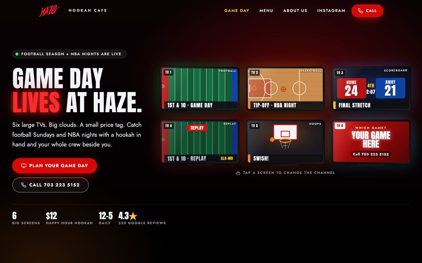 Haze Hookah Cafe on a Mac