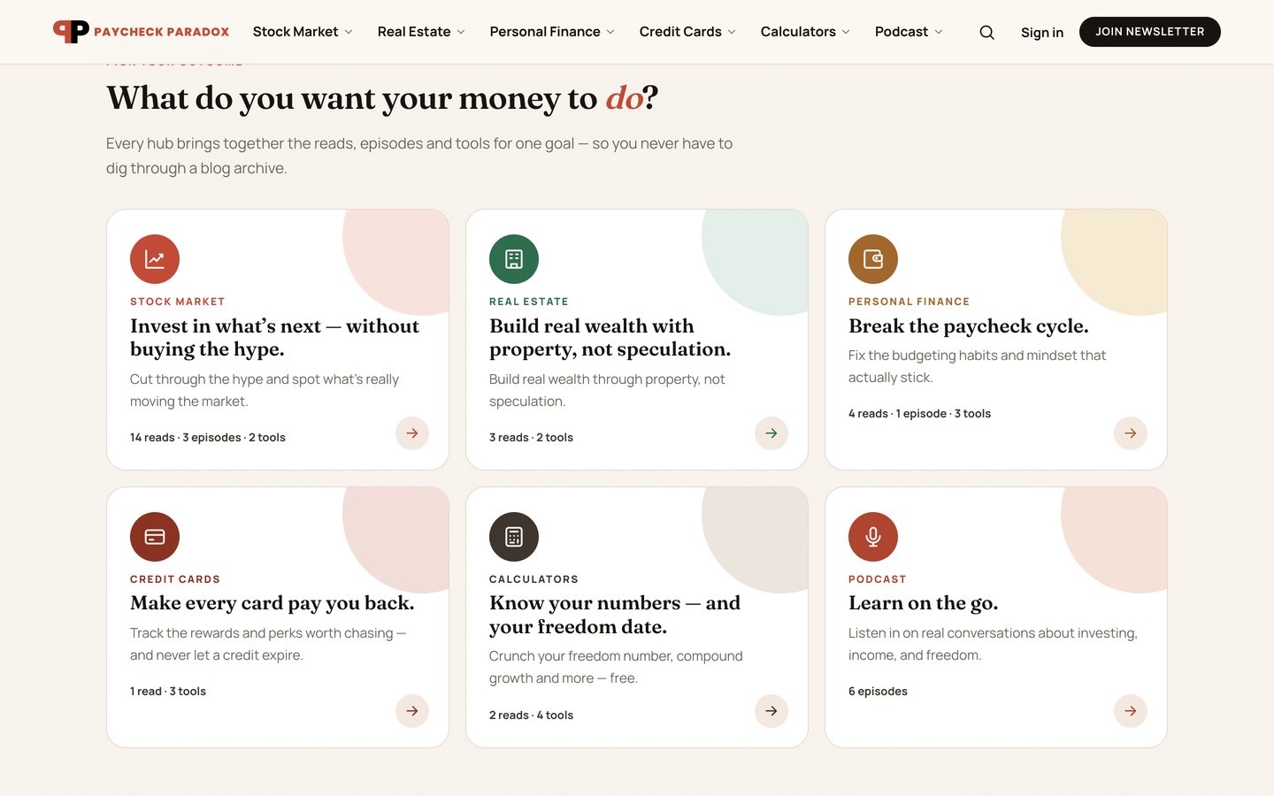 Paycheck Paradox: Outcome hubs on a Mac