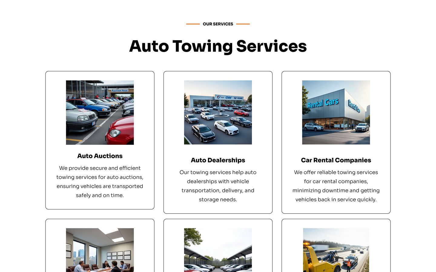 Roumani Towing: Service categories on a Mac