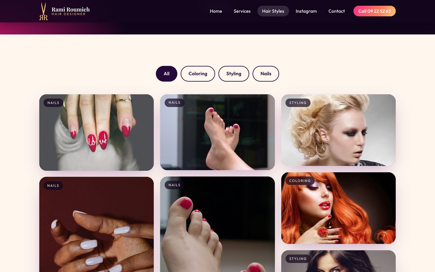 Salon Rami on a Mac
